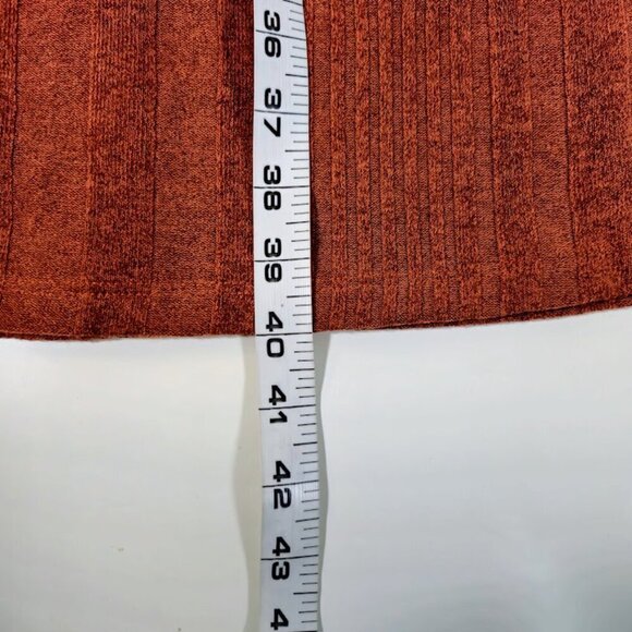 Cato Sweater Dress Size 18/20W Brown Faux Wrap Preppy Bohemian Career Neutral - Picture 7 of 8